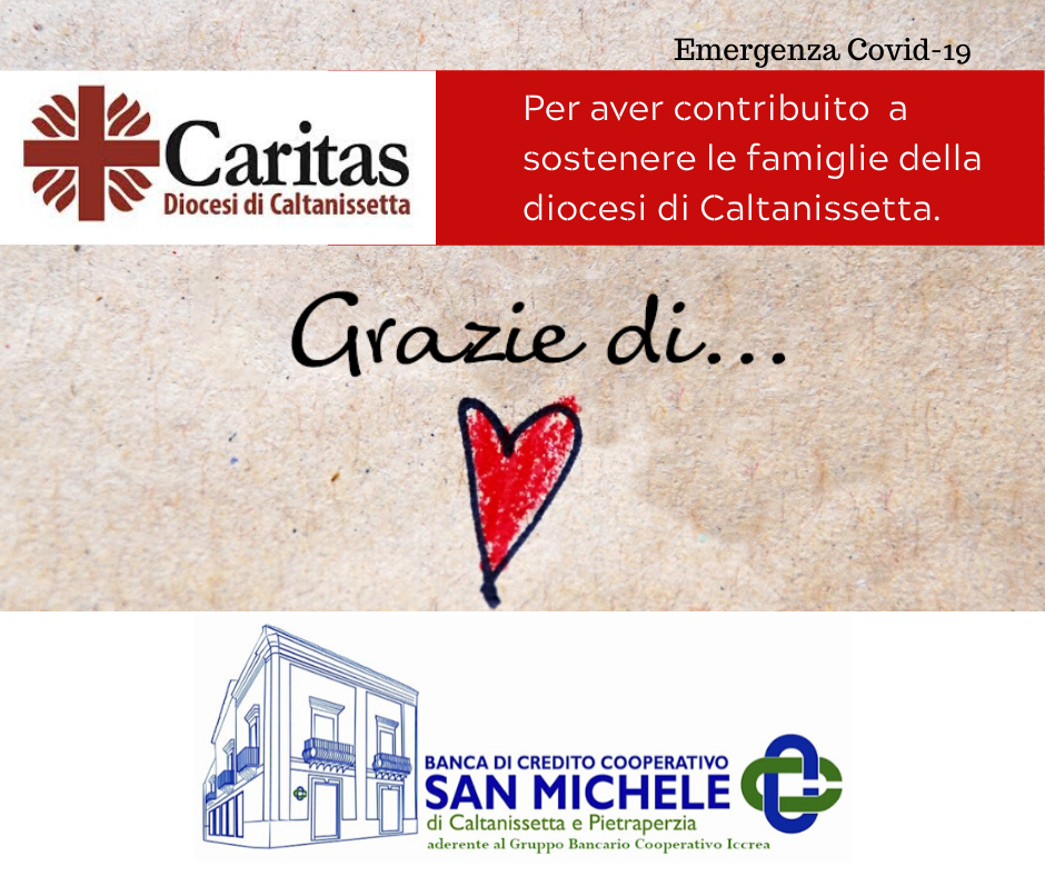 Profonda gratitudine alla BCC San Michele